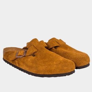 birkenstock boston suede mink